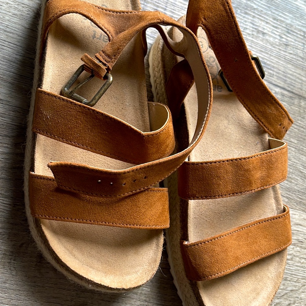 Target, brown sandals, size 5, worn once